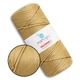 Шнур для макраме Popyarn Macrame L, Золото №417, 200 г/190 м, 100% поліпропілен - для в'язання сумок, килимків, кошиків, панно, декору - зображення 1