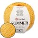 YarnArt Summer, Желтый №23, летняя пряжа для вязания спицами и крючком, 100 г / 350 м, хлопок с вискозой - изображение 1