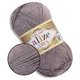 Пряжа Alize Diva (Алізе Дива) Темно-сірий №348, літня нитка 100г/350м, мікрофібра для в'язання гачком та спицями - зображення 1