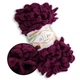 Alize Puffy № 111 Сливовый, 100г/9м – Ализе Пуффи, плюшевая пряжа с готовыми петлями для вязания руками пледов, игрушек, балаклав, большие петельки - изображение 1
