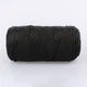 Пряжа YarnArt Macrame XL, Черный №148, полиэстеровый шнур 4 мм, ЯрнАрт Макраме ХЛ нитка для вязания крючком и спицами, полиэстер 100% - изображение 3