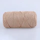 Пряжа YarnArt Macrame XL, Темний беж №131, поліестеровий шнур 4 мм, ЯрнАрт Макраме ХЛ нитка для в'язання гачком і спицями, поліестер 100% - зображення 3