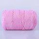 Пряжа YarnArt Macrame XL, Розовый №147, полиэстеровый шнур 3 мм, ЯрнАрт Макраме ХЛ нитка для вязания крючком и спицами, полиэстер 100% - изображение 3