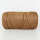 Пряжа YarnArt Macrame XL, Коричневий №151, поліестеровий шнур 3 мм, ЯрнАрт Макраме ХЛ нитка для в'язання гачком і спицями, поліестер 100% - зображення 2
