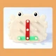 Развивающая игрушка для детей, геоборд-конструктор с карточками, набор для обучения, развития мелкой моторики и воображения через игру - изображение 2