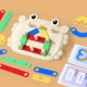 Развивающая игрушка для детей, геоборд-конструктор с карточками, набор для обучения, развития мелкой моторики и воображения через игру - изображение 5
