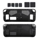 Захисний комплект JYS для Steam Deck і Steam Deck OLED: TPU бампер з підставкою, 4 накладки та наліпки, чорний - зображення 1