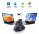 Вертикальная мышь UGREEN MU008 Bluetooth 5.0 / 2.4 ГГц, до 4000 DPI, бесшумная, 6 кнопок, чёрная - изображение 1