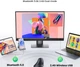 Вертикальная мышь UGREEN MU008 Bluetooth 5.0 / 2.4 ГГц, до 4000 DPI, бесшумная, 6 кнопок, чёрная - изображение 5