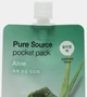 Маска для обличчя Missha Pure Source Pocket Pack Aloe 10ml - зображення 4