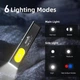 Акумуляторний плоский ліхтарик Warsun LED в металевому корпусі з USB-C, Магнітом і Потужністю 600Lm, Чорний - зображення 4
