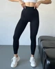 Спортивні жіночі легінси EASY з ефектом Push Up для фітнесу та йоги Безшовні Однотонні XL Чорні (4733XL) - зображення 1