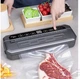 Вакуумный упаковщик универсальный 65 кПа 110 Вт Food Vaccum Sealer 12.5х35х6 см, 6 режимов с встроенным ножом, пластик - изображение 4