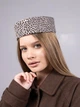 Шляпа таблетка кашемировая D.Hats с леопардовым принтом - изображение 3