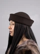 Панама матроса с шерсти D.Hats коричневого цвета с разрезом - изображение 5