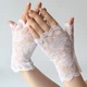 Мереживні мітенки рукавички ажурні гіпюрові весільні honey fashion accessories one size (S/M/L) білий (7-76) - зображення 2