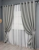 Комплект штор на люверсах VR-Textil Блекаут двосторонній Scandi № 1900ш Сірий 150х250 см 2 шт (37-0303) - зображення 3