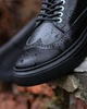 Кожаные мужские ботинки LEGESSY STANLEY PM BLACK 40р - изображение 5