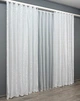 Комплект готовых штор VR-Textil Жаккард Вензель № 418ш Белый 100х270 см 2 шт (31-558) - изображение 4