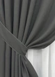 Комплект готовых штор VR-Textil Лен-блэкаут № 1220ш Серый 150х270см 2 шт (33-0038) - изображение 5