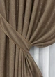 Комплект готовых штор VR-Textil Лен Саванна № 688ш Коричневый 150х270 см 2 шт (30-467) - изображение 5