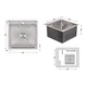 Мийка для кухні інтегрована Lidz Handmade H5050 (LDH5050BRU35375) Brushed Steel 3,0/1,0 мм - изображение 2