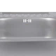 Кухонна мийка врізна Brinex 5848, 580х480мм, нержавіюча сталь, прямокутна, сатинова (матова), 0.8 мм, універсальне крило - изображение 7