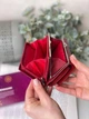 Кожаный лаковый женский кошелек AE2155 красный - изображение 4