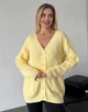 Пухнастый кардиган желтый 111808 One size Желтый - изображение 2