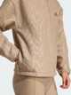 Толстовка на молнии флисовая без капюшона женская Adidas Aop Polar Fleece JX3122 XL Коричневая (4068809115482) - изображение 9