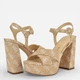 Женские босоножки Guess 38202340 37 Бежевые (1159850767) - изображение 2