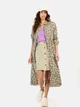 Платье-рубашка миди осеннее женское Camel Active Dress 391600-5S62-94 L Хаки/Белый (4064478946488) - изображение 3