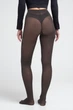 Женские теплые колготки из хлопка Giulia MICROCOTTON 100 4 Grey, плотные классические колготки - изображение 5