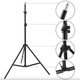Штатив тринога для кільцевої лампи, софтбоксу, відеосвітла 102 см, різьблення 1/4 дюйма Чорний - зображення 4