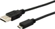 Кабель Equip USB-A Male to micro-USB Male 1 м Black (128594) - зображення 1