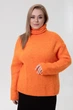 Жіночий теплий светр Caldo із коміром хомут SEWEL 50-52 XL Помаранчевий (sw-2000000303994) - изображение 2