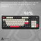 Клавиатура беспроводная Ajazz AF98 Plus Wireless/Bluetooth/USB Black-White-Red (AF98-PLUS-BSR) - изображение 8