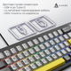 Дротова механічна клавіатура Ajazz AK650 Moon Yellow switches Gray White Yellow (AK650-MY-GWY) - зображення 7