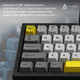 Дротова механічна клавіатура Ajazz AK650 Moon Yellow switches Gray White Yellow (AK650-MY-GWY) - зображення 10