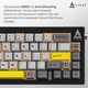 Дротова механічна клавіатура Ajazz AK650 Moon Yellow switches Gray White Yellow (AK650-MY-GWY) - зображення 13