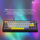 Дротова механічна клавіатура Ajazz AK650 Moon Yellow switches Gray White Yellow (AK650-MY-GWY) - зображення 14