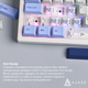 Дротова механічна клавіатура Ajazz AK650 Sea Salt switches Blue White Blue (AK650-SS-BWB) - зображення 12