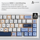 Дротова механічна клавіатура Ajazz AK650 Sea Salt switches Blue White Blue (AK650-SS-BWB) - зображення 13