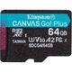 Карта памяти Kingston Canvas Go! Plus microSD 64 ГБ U3 V30 A2 для экшн-камер и дронов (SDCG4/64GBSP) - изображение 1