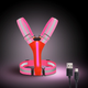 LED світловідбиваючий жилет з підсвіткою USB (для бігу, спорту, велосипеда, роботи), Pink - зображення 1