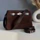 Жіноча сумка Kelly Bag із натуральної шкіри, Brown - изображение 4