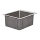 Мийка для кухні інтегрована Lidz Handmade H4050 (LDH4050BRU39258) Brushed Steel 3,0/1,0 мм - зображення 4