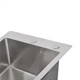 Мийка для кухні інтегрована Lidz Handmade H4050 (LDH4050BRU39258) Brushed Steel 3,0/1,0 мм - зображення 6