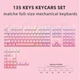 Кейкапи для механічної клавіатури White-pink countur gradient, Cherry Profile - изображение 5
