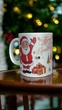 Глітерна керамічна чашка "Щасливого Різдва" (Merry Christmas) 330 мл (11 унцій) Chaban_Souvenir срібна з Санта Клаусом/Святим Миколаєм/Дідом Морозом та побажанням GL_S_NG014 - зображення 6